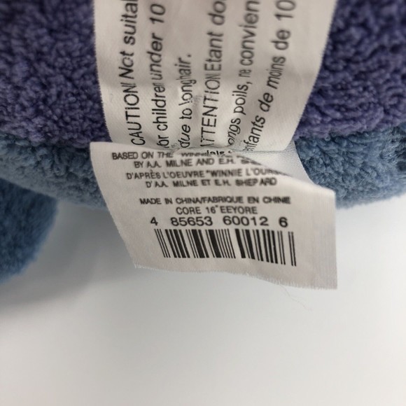 Disney Store Exclusive Eeyore Plush Stuffed Animal Sitting Toy 16" *FLAW - Picture 8 of 11